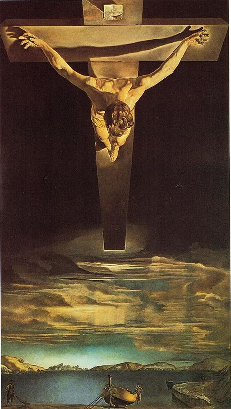 Christ Of Saint John Of The Cross Painting By Salvador Dali Fine Art