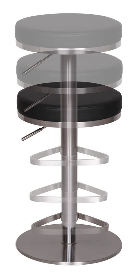 Mayer 1260e design lift barhocker edelstahl leder optik schwarz 194. Barhocker Edelstahl Matt Inspiration | Milt's Dekor