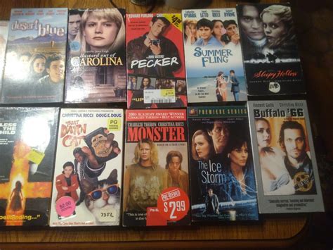 Christina Ricci Nude Huge 17 Piece Movie VHS And DVD Lot Some Rarities