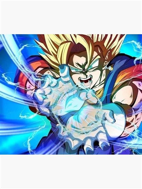 Goku Super Saiyan Kamehameha Art Print For Sale By Ryzox Redbubble
