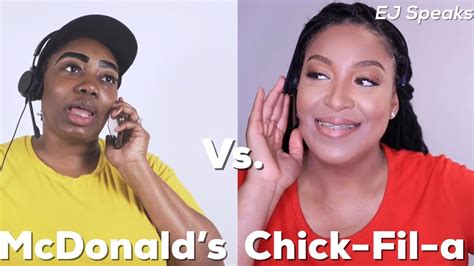 Mcdonalds Vs Chick Fil A Comedy Sketch Featuring Ejspeaks Youtube