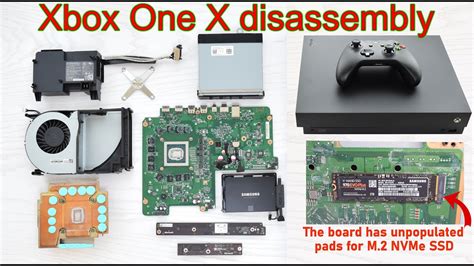 Xbox One X Disassembly And Upgrade Options Including Unpopulated M2