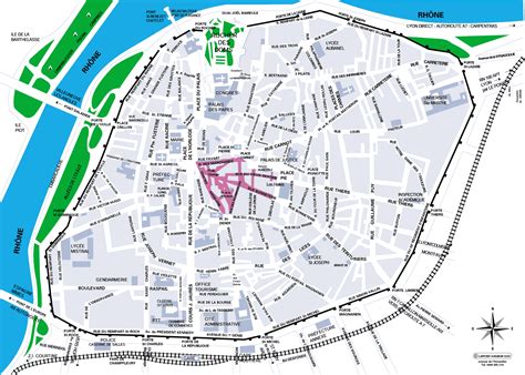 Map Of Avignon Cartes Plan De La Ville Avignon