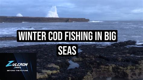 Winter Cod Fishing In Big Seas Youtube