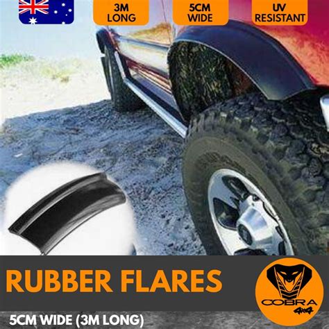 Rubber Flares Fenders Flexible Wheel Arch Cover 5cm Wide For 4wd 4x4