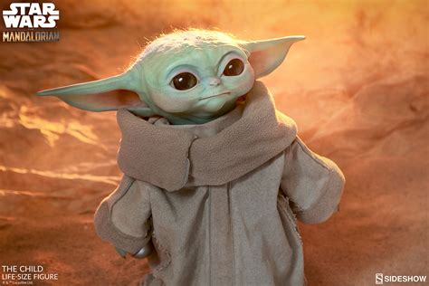 The Child The Mandalorian Star Wars Baby Yoda Life Size Figure Grogu By