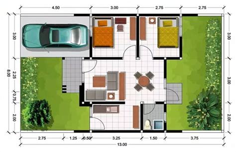 Mengenal Rumah Tipe 60 Disertai Inspirasi Desain And Denah