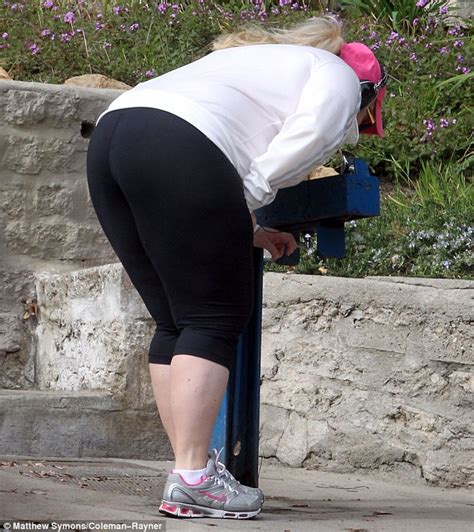 Rebel Wilson Works Up A Sweat On A Hike While Wearing A Doughnut Motif