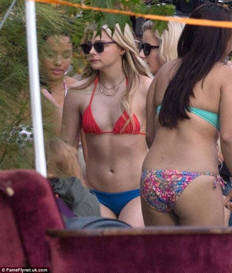 Fit Chloe Grace Moretz Showed Off Her Bikini Body On The Set Of The Sequel To Neighbors In La
