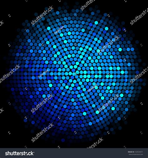 Vector Blue Disco Lights Background Stock Vector 163534571 Shutterstock