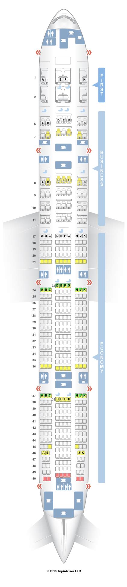 Seatguru Seat Map Emirates Boeing Er W Three Class V