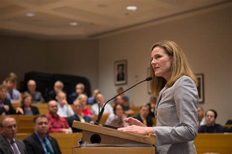 Supreme Court Nominee Amy Coney Barrett Discusses Her Judicial Philosophy At Cwru School Of Law