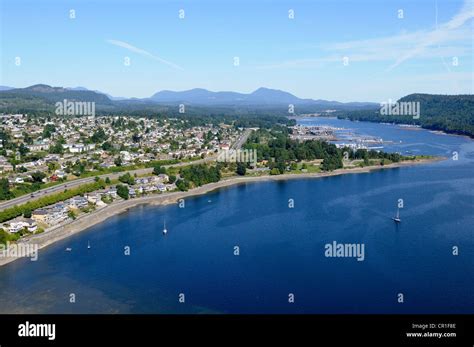 Aerial View Of Ladysmith Harbour Vancouver Island British Columbia