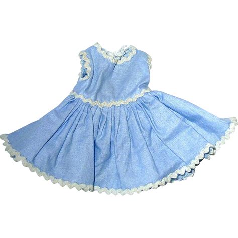 Vintage 1950s Alexander Kin Blue Cotton School Dress Tagged