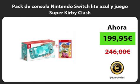 Y es que estamos hablando de juegos que cuestan entre 0. 🥇 Pack de consola Nintendo Switch lite azul y juego Super Kirby Clash | Consola nintendo switch ...