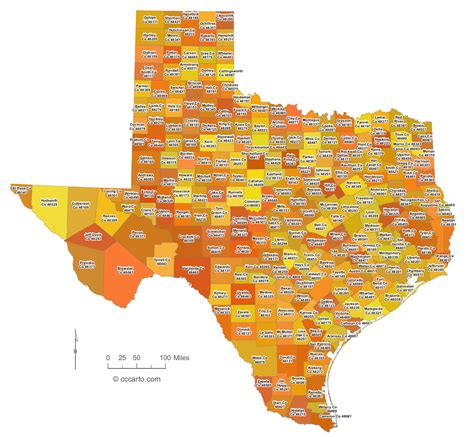 Map Of Texas Zip Codes Map