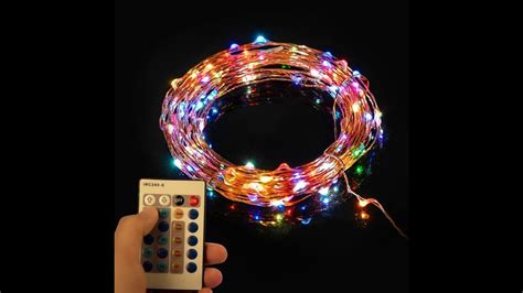 Review Taotronics Dimmable Waterproof 100 Led String Lights Youtube