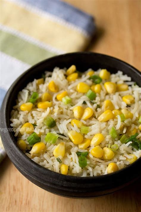 Corn Fried Rice Recipe How To Make Sweet Corn Fried Rice Recipe