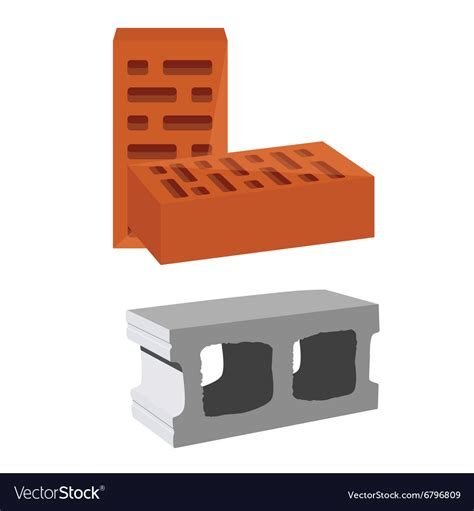 Brick And Cement Block Royalty Free Vector Image