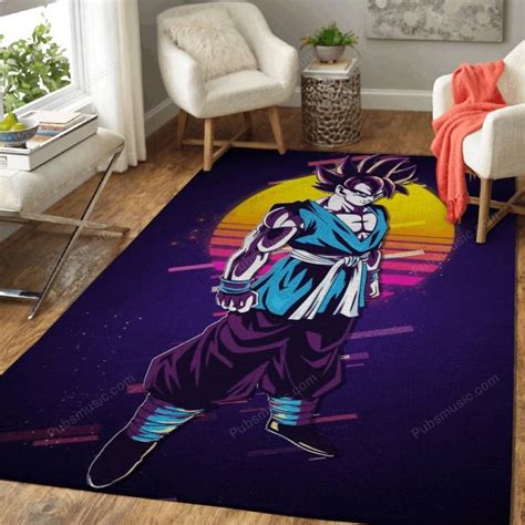 Goku Ultra Instic Anime 80s Retro Area Rug Carpet In 2022 Retro Rugs