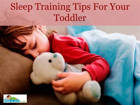 Ppt Toddler Sleep Training Snooze For Kids Powerpoint Presentation
