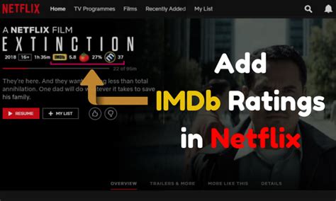 How To Add IMDb Ratings In Netflix