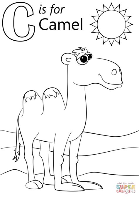 The css data type represents a color in the srgb color space. Letter C is for Camel coloring page | Free Printable ...