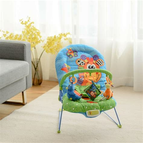 Adjustable Baby Bouncer Rocker Swing Soothing Chair With