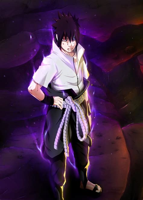 Sasuke Uciha Poster By Design Mas Displate In 2021 Naruto And