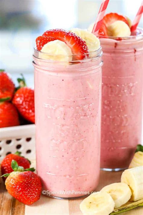 Strawberry Banana Smoothie Spend With Pennies Dine Ca