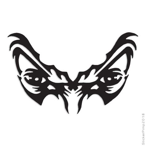Angry Eyes Tribal Decal Sticker Choose Color Size 279 £264