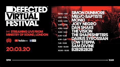Defected Virtual Festival 2020 Defected In Your House Ministry Of Sound Youtube