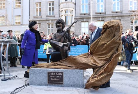 He Lives On Two Luke Kelly Statues Unveiled In Dublin City