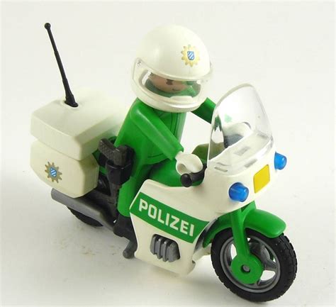 Police On Motorbike Polizei Policeman Figure With Motor Bike 3983