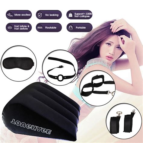 toughage 7pcs set sex furniture for couples triangle sex pillow
