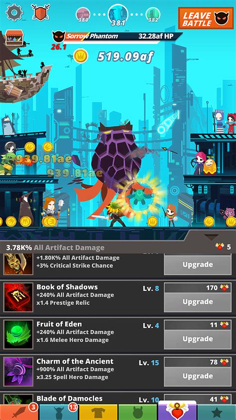Aerial assault took an early lead, getting to stage 9, in only 57 minutes and 32 seconds. Tips and Tricks: A Guide to Getting Started in Tap Titans 2 | Tap Titans 2