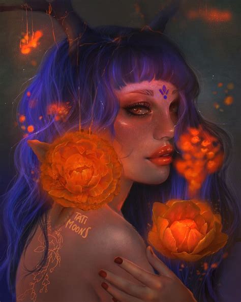 Tati Moons Kai Fine Art Art And Illustration Digital Portrait Art Digital Art Girl