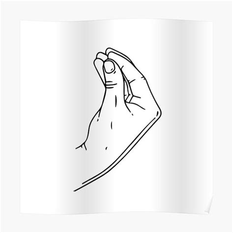 Italian Hand Gesture Poster For Sale By Nocional Redbubble