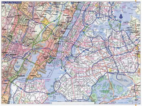 Karty Nowy Jork Nowa Mapa Miasta York Nowy Jork Stany Zjednoczone