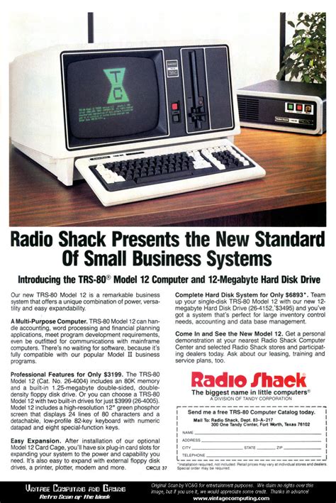 Vcandg Retro Scan Of The Week The Trs 80 Model 12