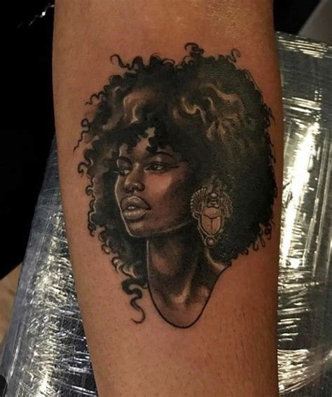 Pin By Raebae On Body Art Black Girls With Tattoos Afro Tattoo