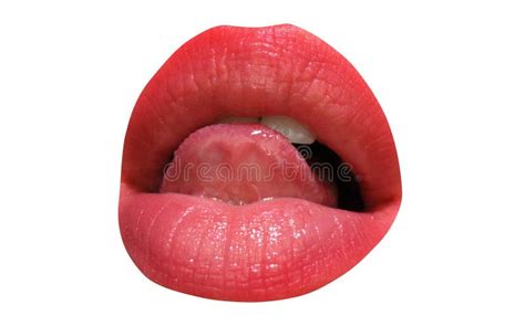 Isolated Lip Sensual Lips Mouth Tongue Licking Lips Beautiful