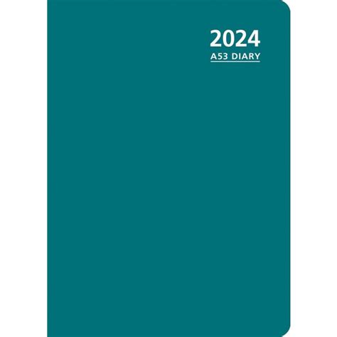 Officemax A53 Hourly Appointment Hard Cover Diary A5 Week To View 2024