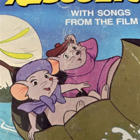 Vintage Walt Disney The Rescuers 367 Read Along Book And Record 33 13