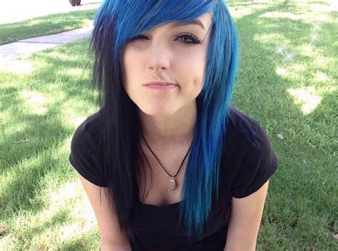 Hair Inspo Hair Inspiration Alex Dorame Emo Scene Hair Scene Emo Emo Fashion Blue Hair