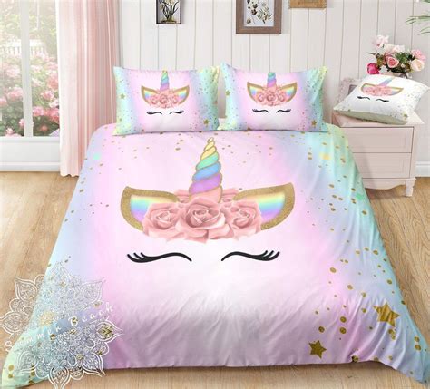 20 Unicorn Queen Comforter Set Homyhomee
