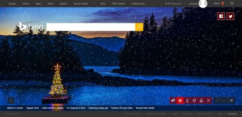Check Out Microsoft Bings Homepage Experience For Christmas Mspoweruser