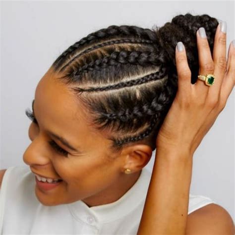 10 Impressive Braided Bun Styles For Black Hair From Instagram Belletag