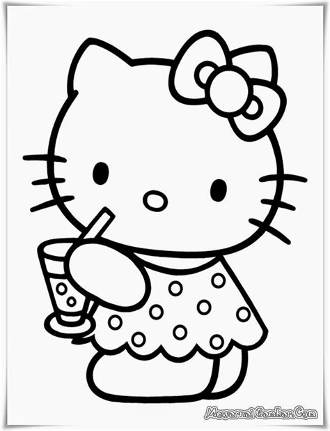 Gambar Mewarnai Hello Kitty Anak Paud Hello Kitty Col