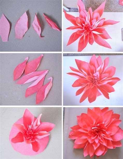These would be perfect to. DIY Wall Art — Giant Paper Flower Tutorial » NEVER SKIP BRUNCH